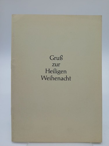 Gruß zur heiligen weihenacht - zur,